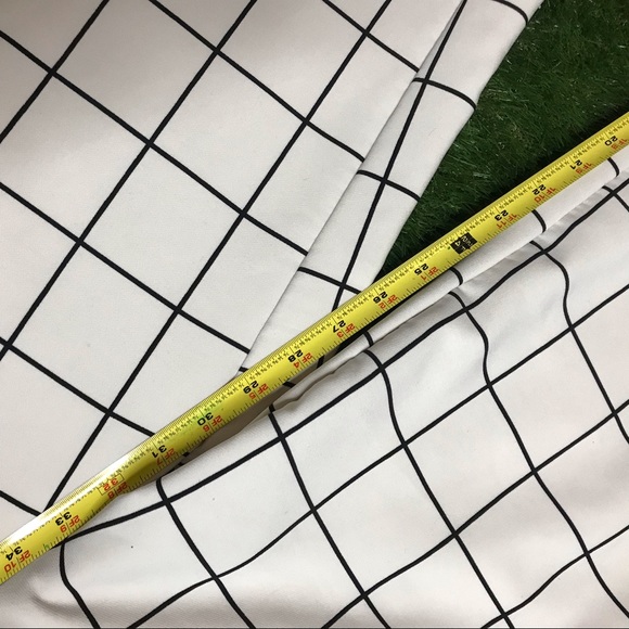 Black White Stripe Grid Fashion Nova Pants - Picture 3 of 5